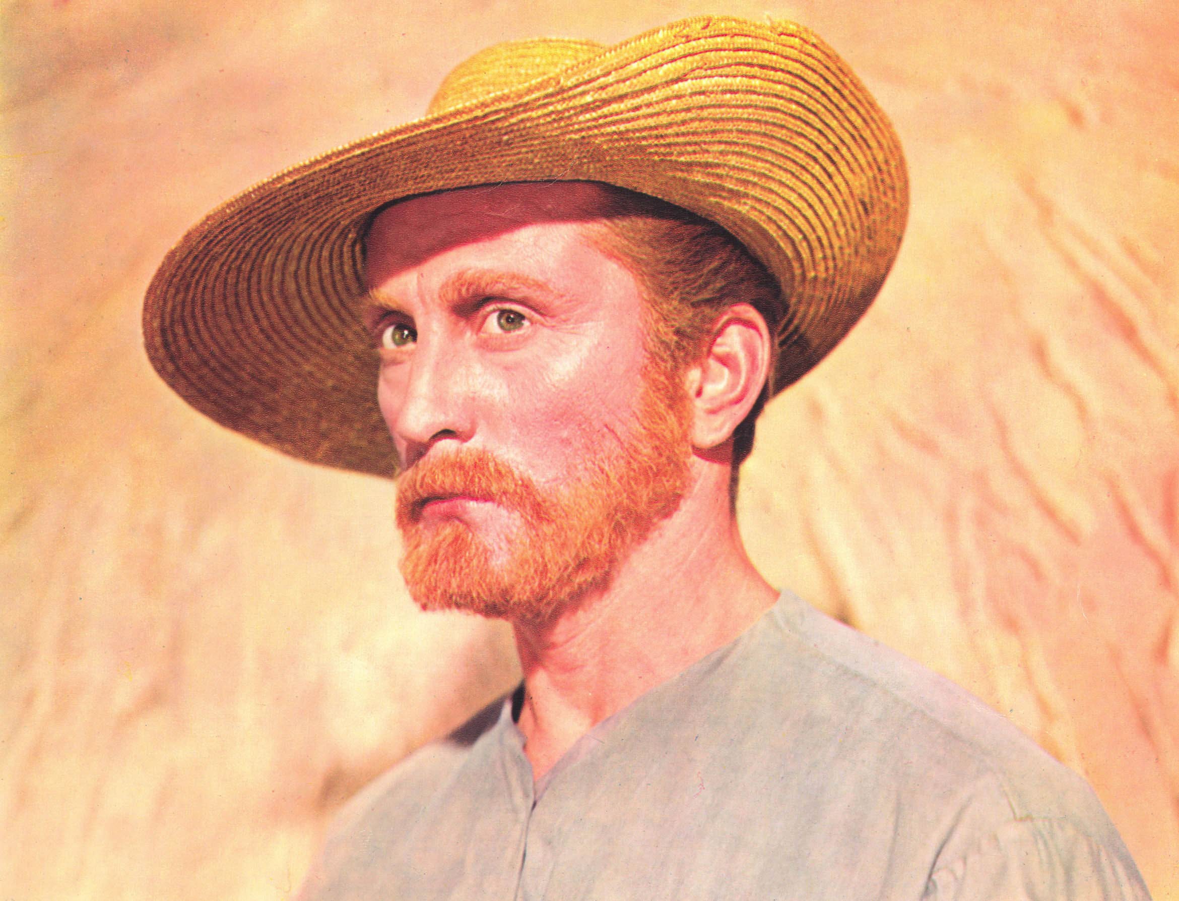 Kirk Douglas en la pelicula 'El loco del pelo rojo'.