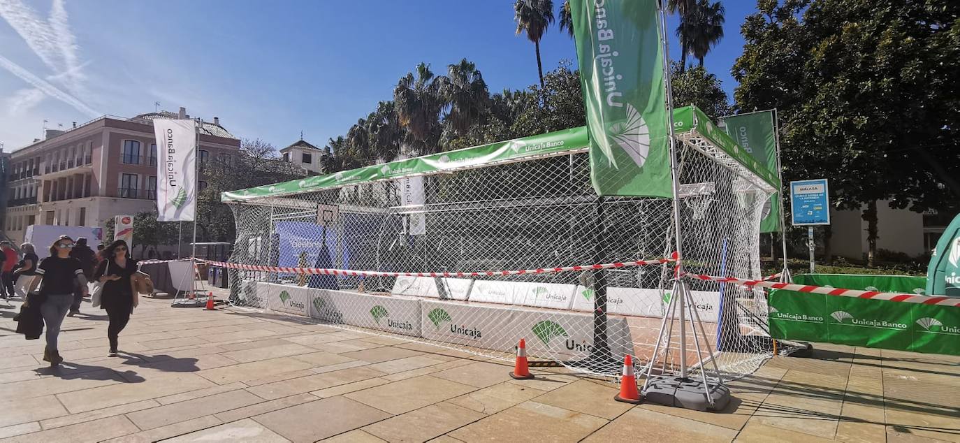Fotos: Últimos preparativos para la Copa del Rey de baloncesto en Málaga