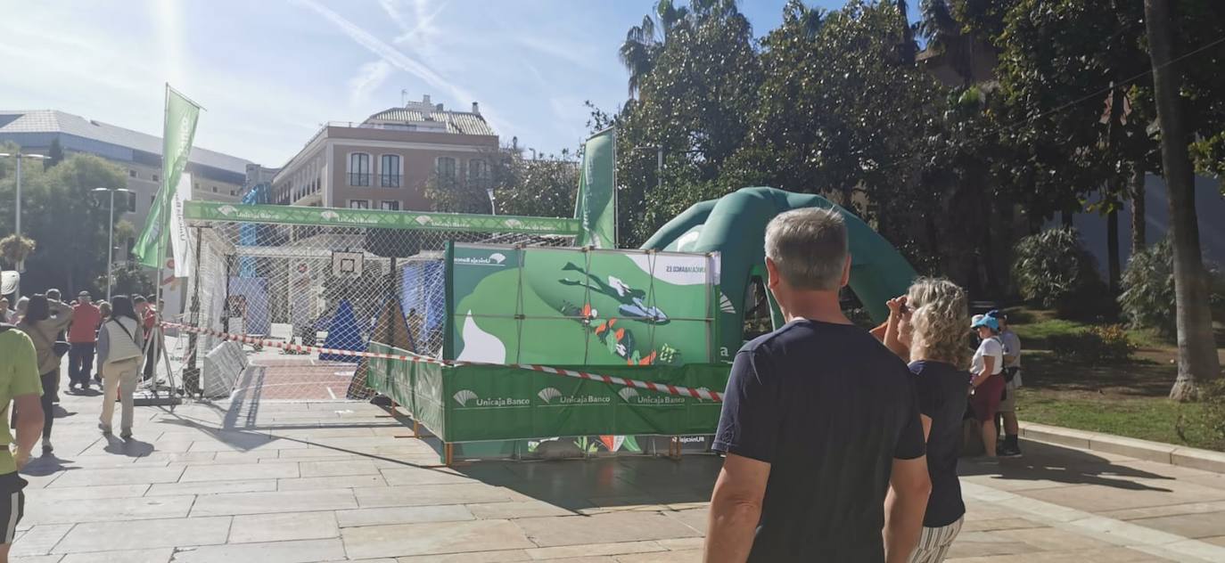 Fotos: Últimos preparativos para la Copa del Rey de baloncesto en Málaga