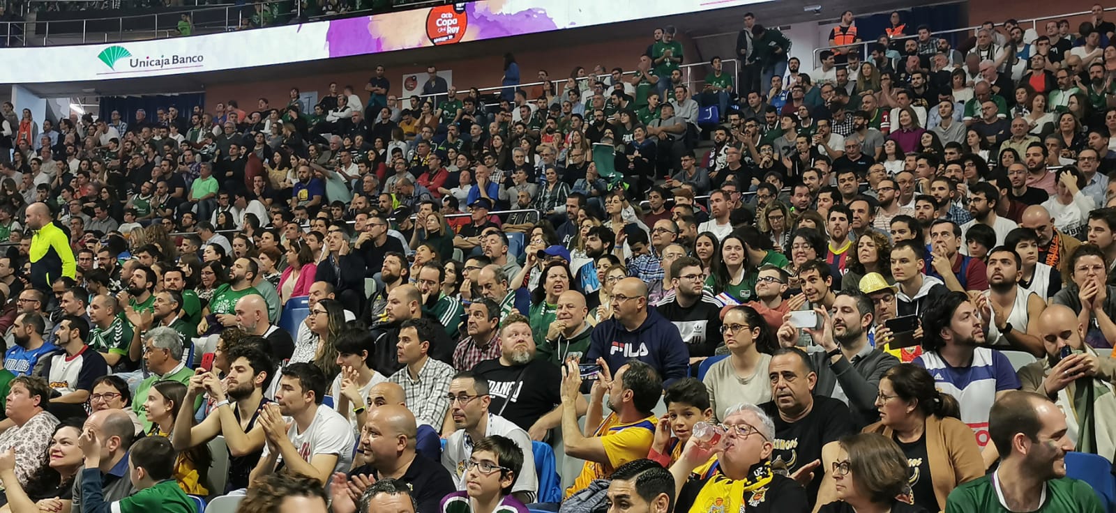 Gradas llenas en el Martín Carpena para ver el Unicaja-Real Madrid