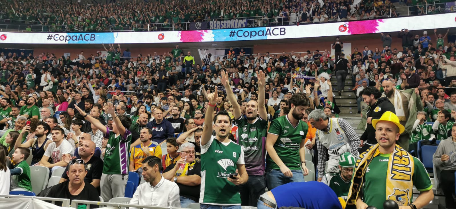 Gradas llenas en el Martín Carpena para ver el Unicaja-Real Madrid