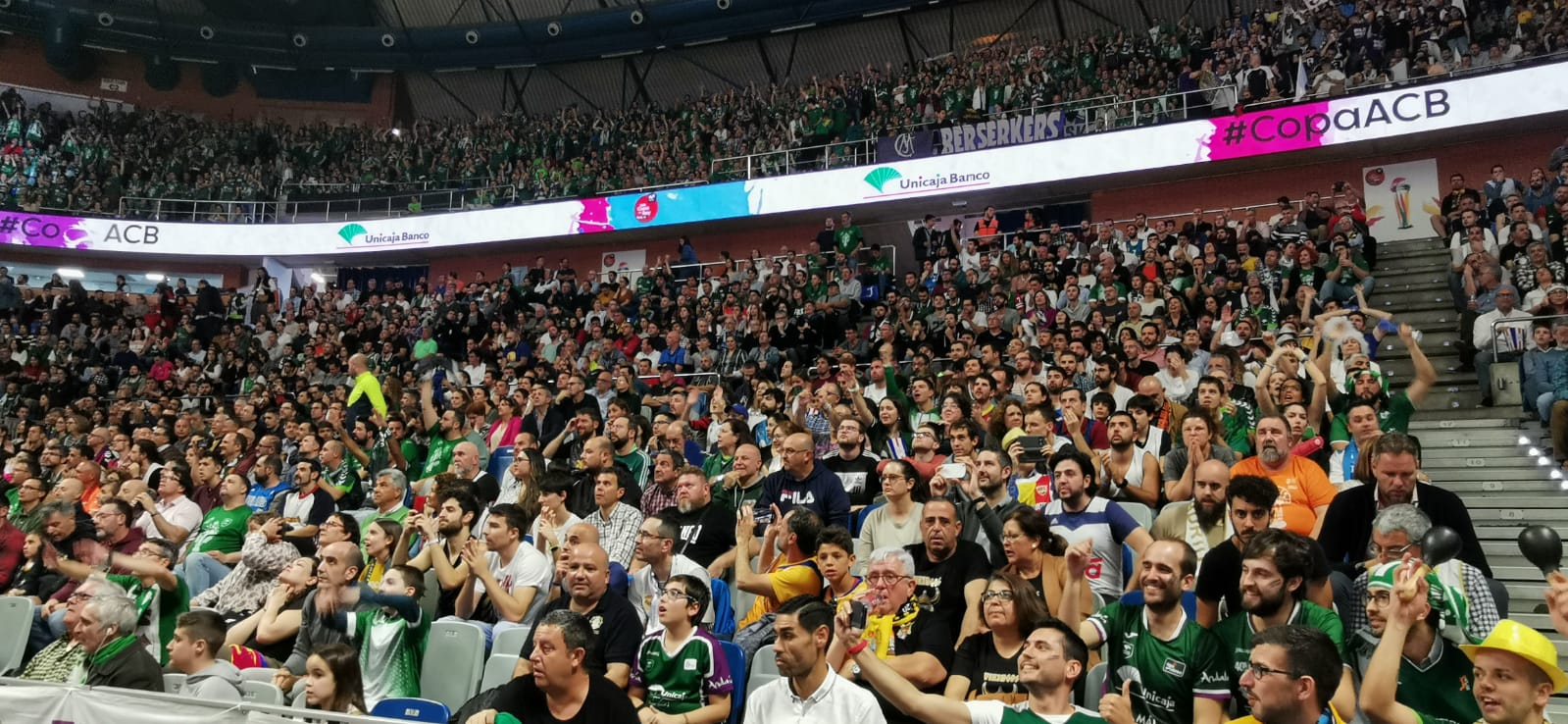Gradas llenas en el Martín Carpena para ver el Unicaja-Real Madrid
