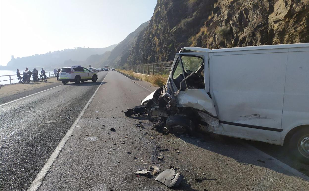 Imagen de uno de los dos vehículos implicados en el accidente. 