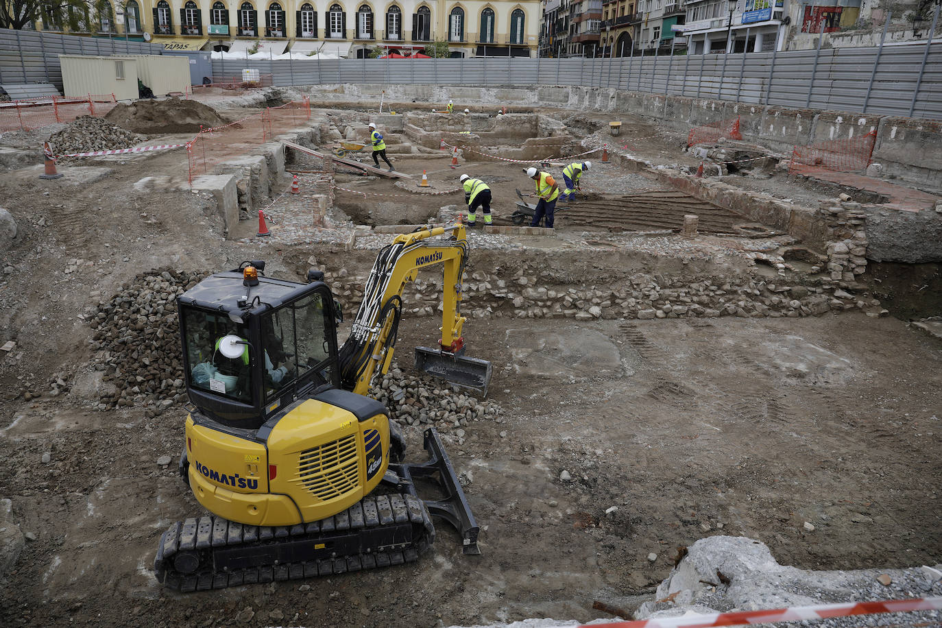 Fotos: Excavaciones arqueológicas en la parcela del Astoria