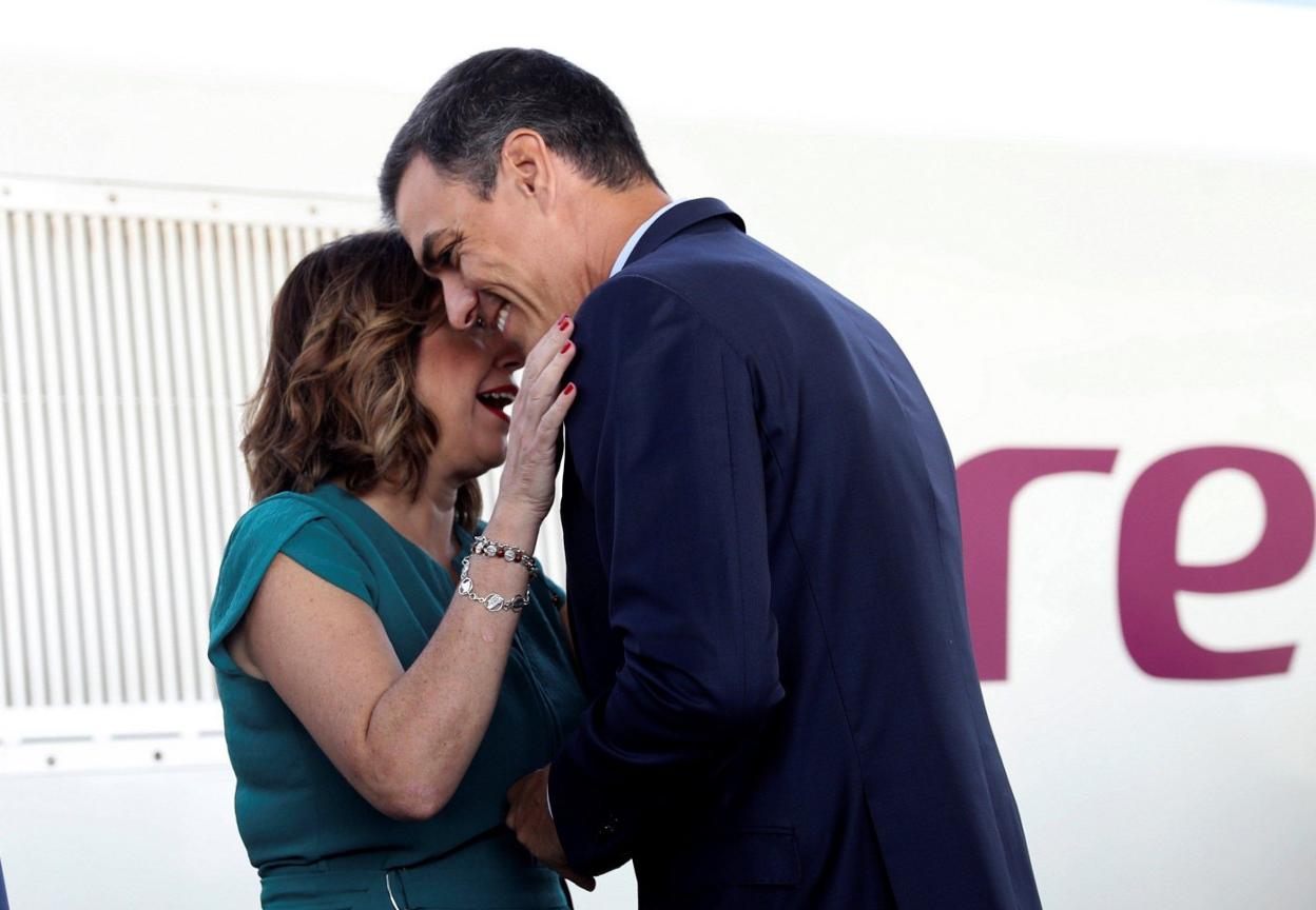 Pedro Sánchez y Susana Díaz. 