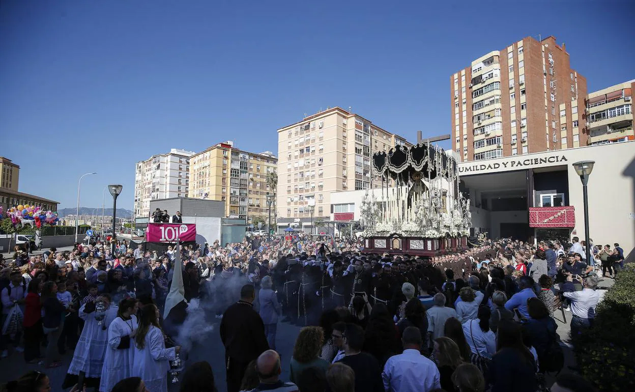 Salida de la Virgen de Dolores y Esperanza, el pasado Domingo de Ramos. 