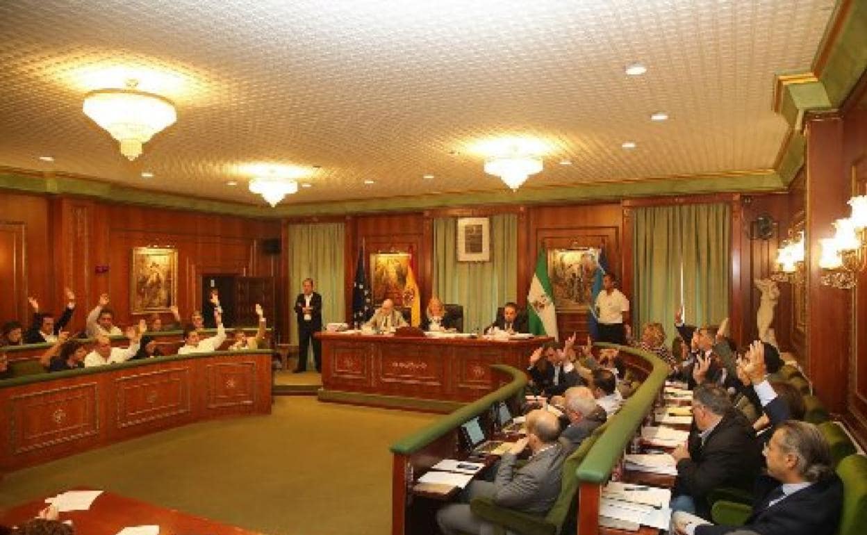 Pleno del Ayuntamiento de Marbella en la anterior legislatura