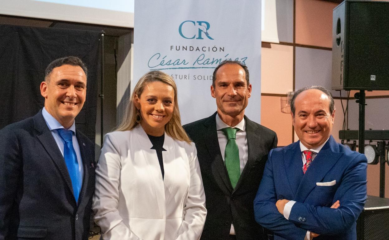 Fernando Navas, Carolina Porras, César Ramírez y José Antonio Trujillo. 