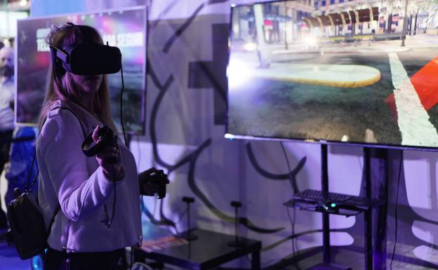Un estand de realidad virtual en FreakCon.