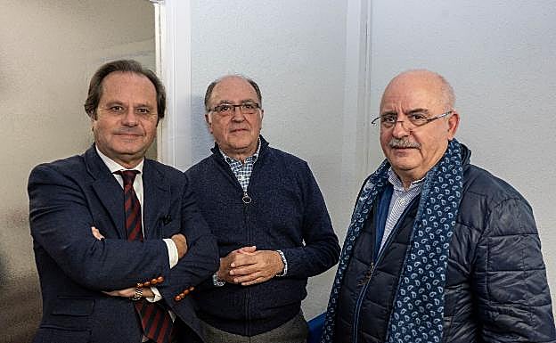 Francis Fernández, Julio Ruiz y Aurelio Gurrea.