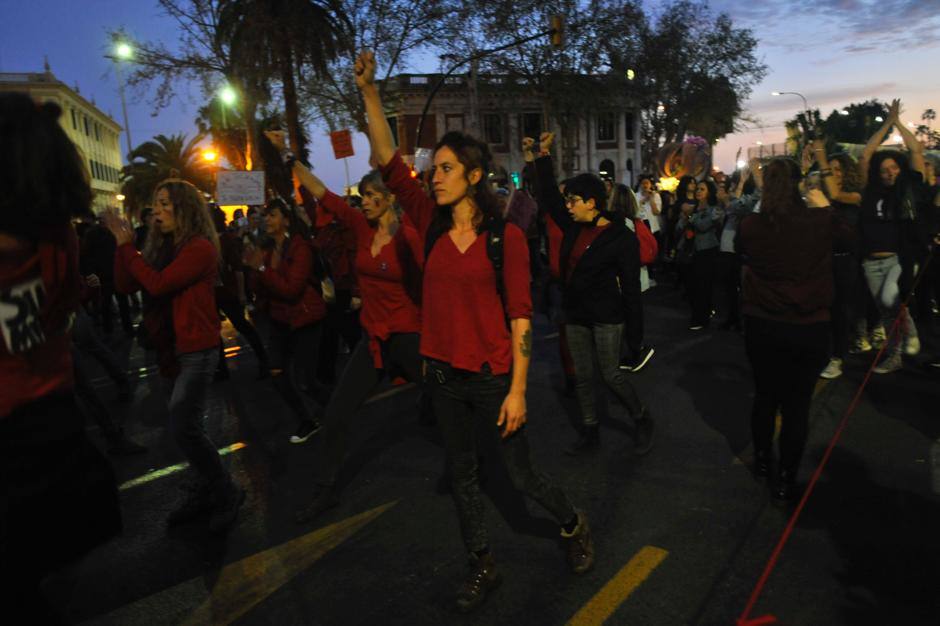 Fotos: La marcha del 8M en Málaga, en imágenes