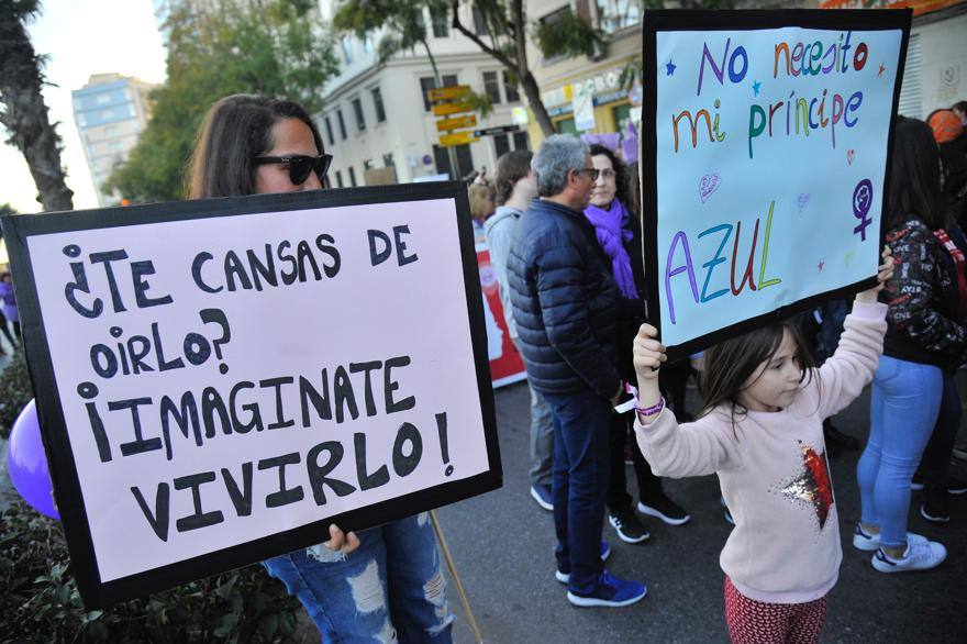 Fotos: La marcha del 8M en Málaga, en imágenes