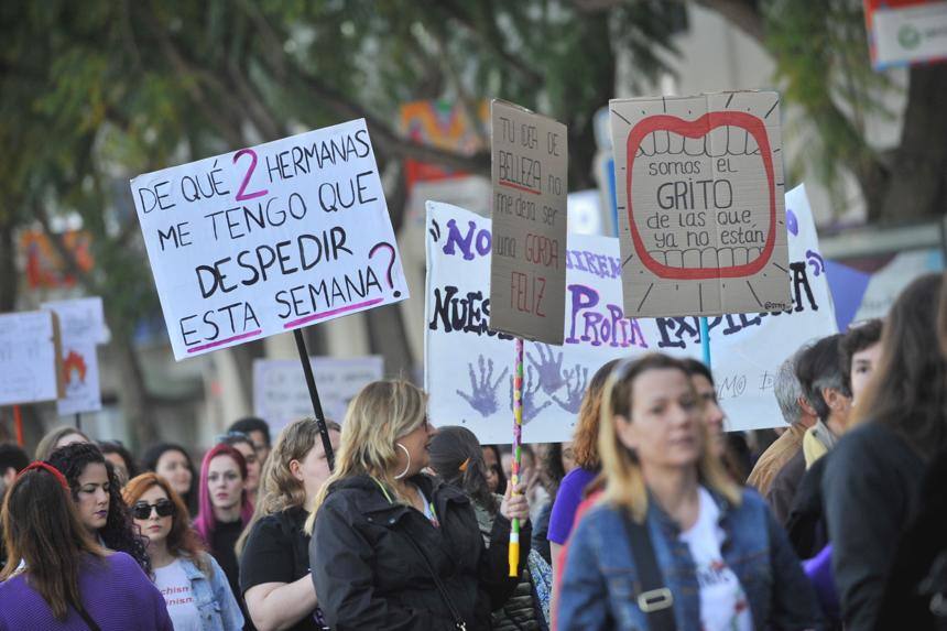 Fotos: La marcha del 8M en Málaga, en imágenes