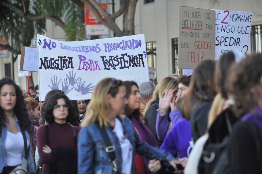Fotos: La marcha del 8M en Málaga, en imágenes