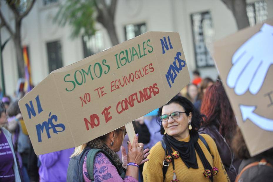 Fotos: La marcha del 8M en Málaga, en imágenes
