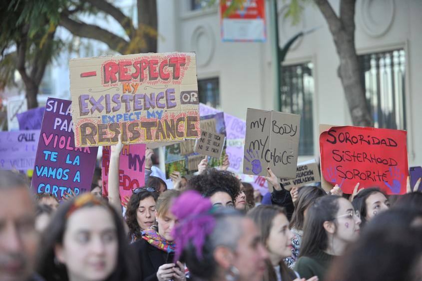 Fotos: La marcha del 8M en Málaga, en imágenes