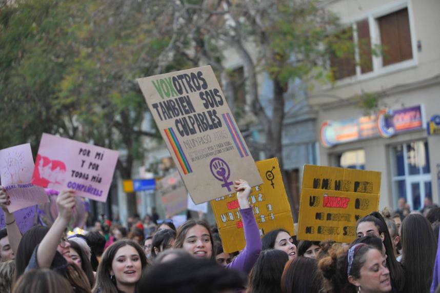 Fotos: La marcha del 8M en Málaga, en imágenes