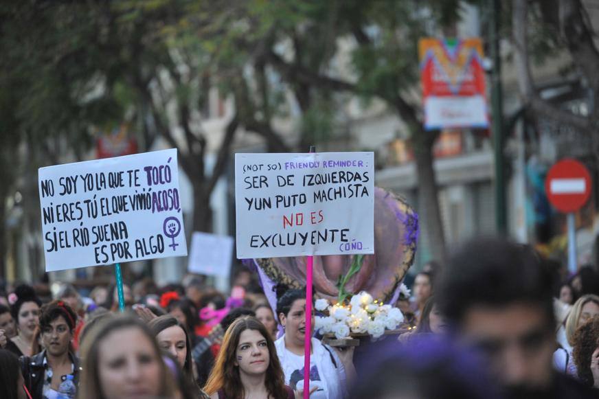 Fotos: La marcha del 8M en Málaga, en imágenes