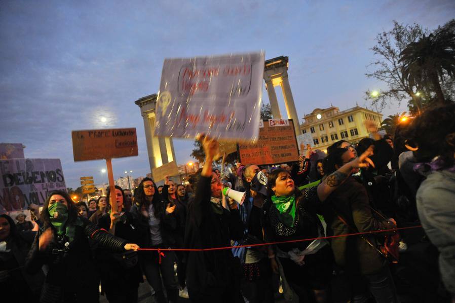 Fotos: La marcha del 8M en Málaga, en imágenes
