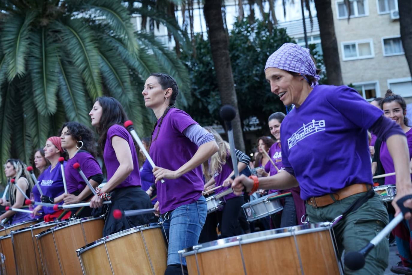 Fotos: La marcha del 8M en Málaga, en imágenes