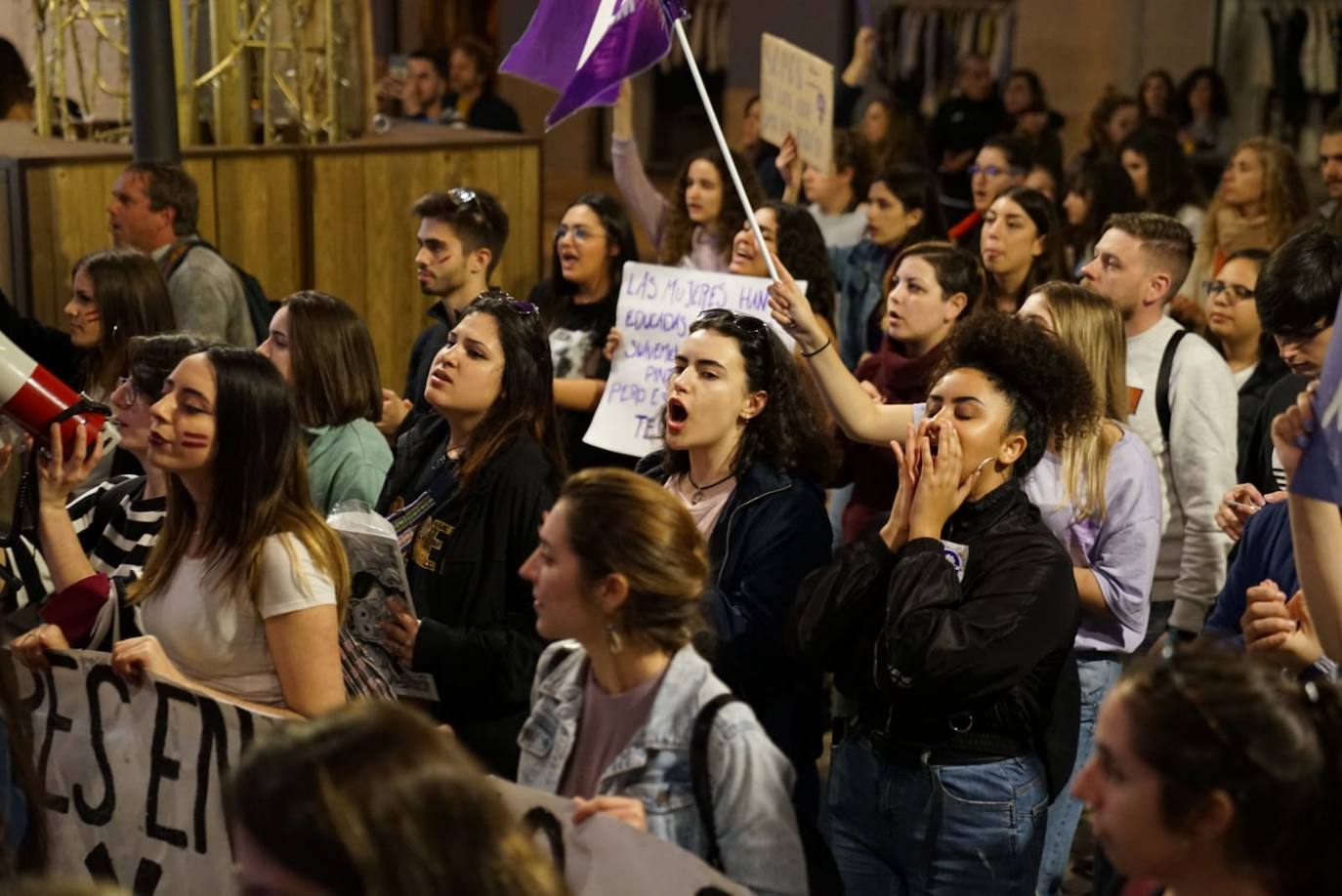 Fotos: La marcha del 8M en Málaga, en imágenes