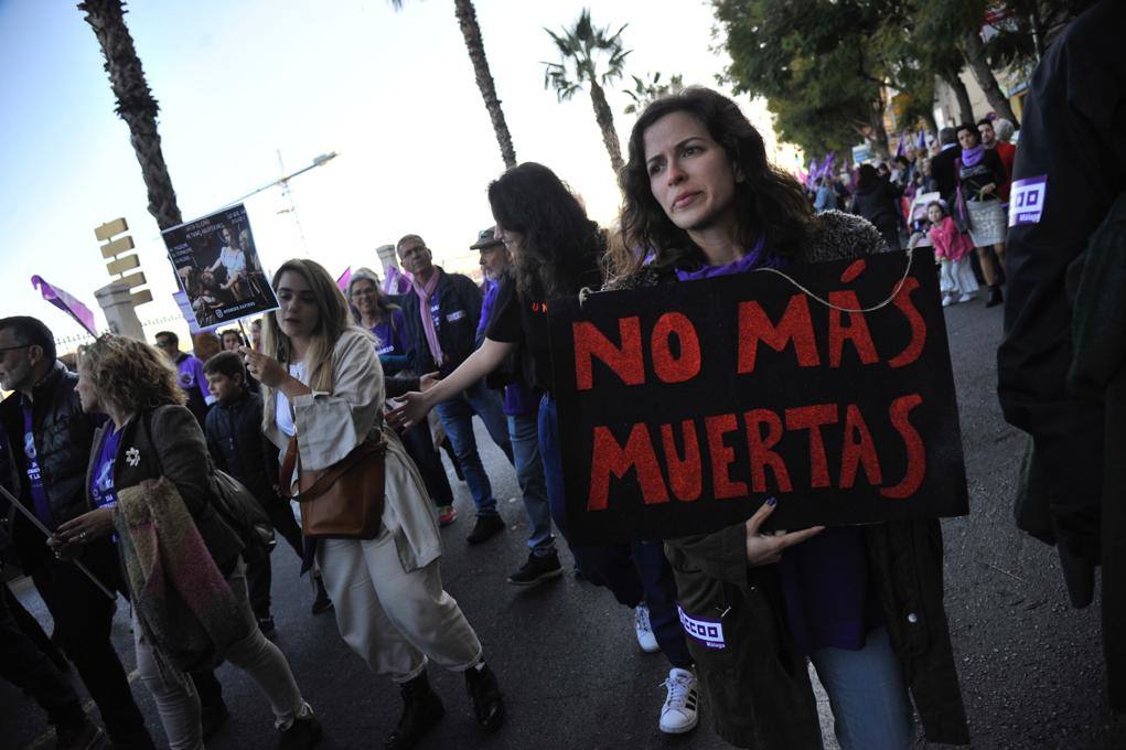 Fotos: La marcha del 8M en Málaga, en imágenes