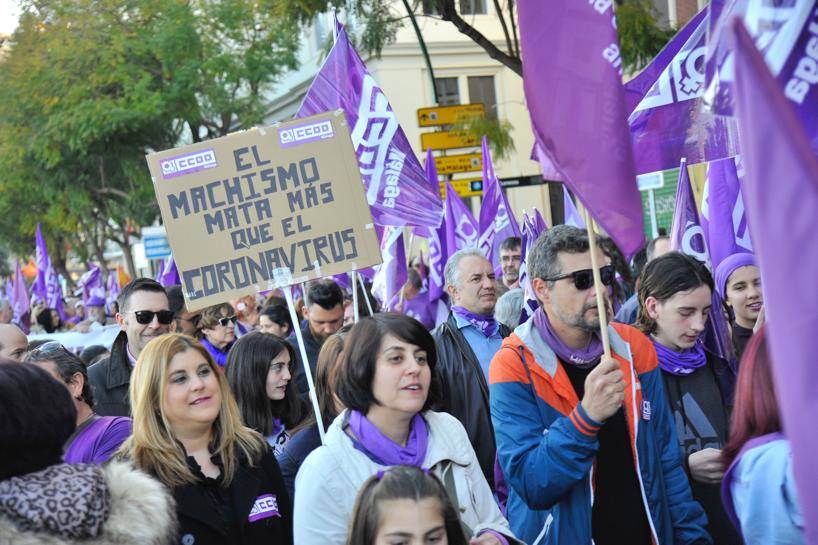 Fotos: La marcha del 8M en Málaga, en imágenes
