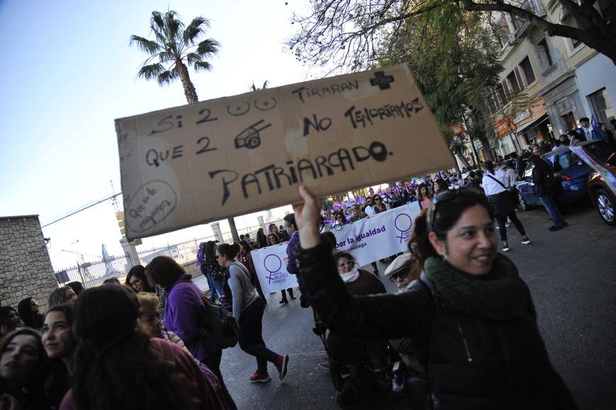 Fotos: La marcha del 8M en Málaga, en imágenes