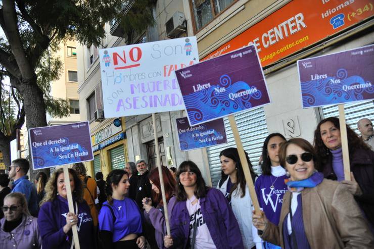 Fotos: La marcha del 8M en Málaga, en imágenes