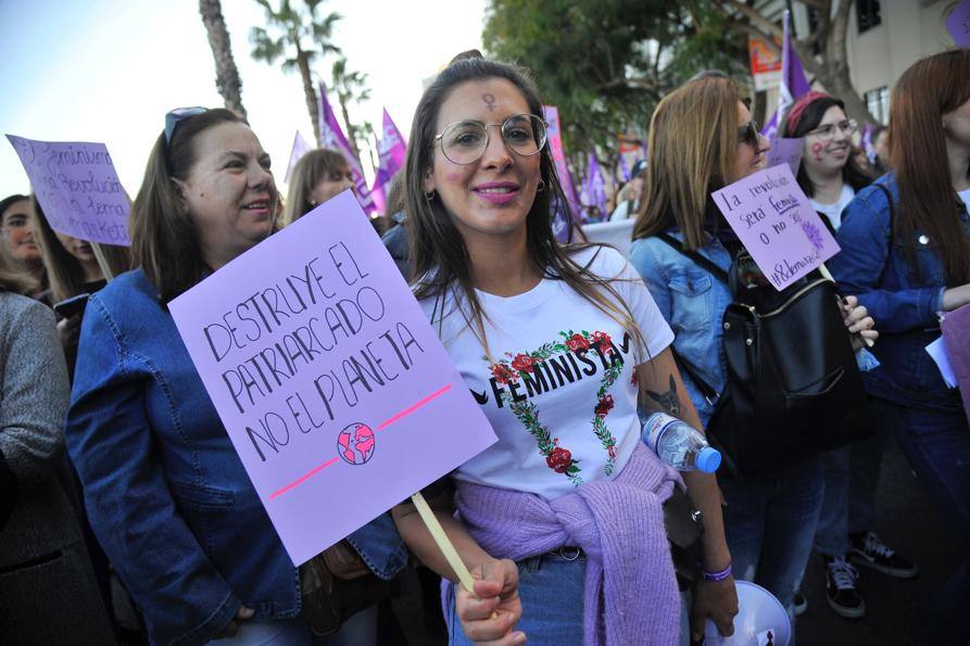 Fotos: La marcha del 8M en Málaga, en imágenes