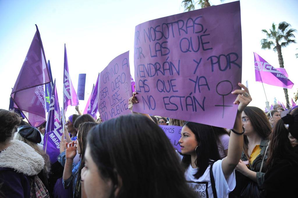 Fotos: La marcha del 8M en Málaga, en imágenes