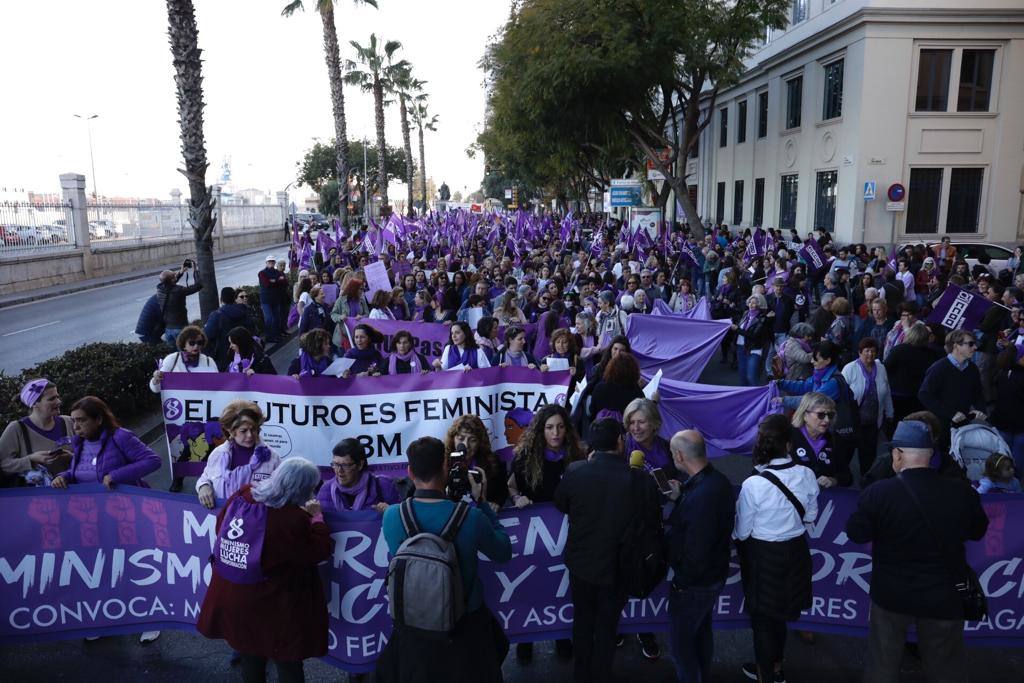 Fotos: La marcha del 8M en Málaga, en imágenes