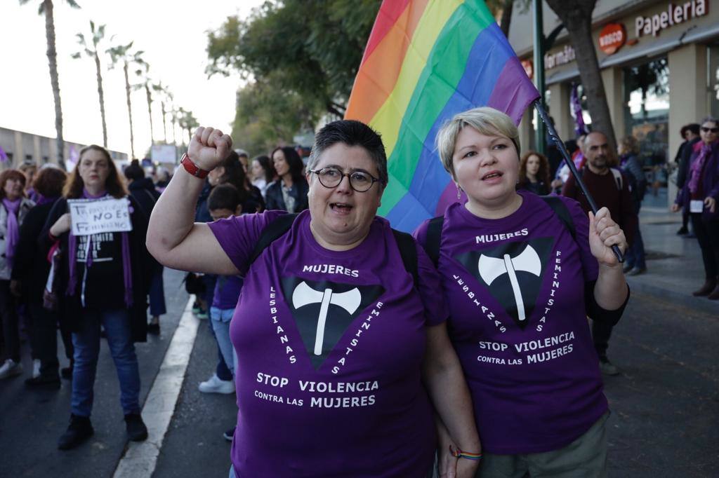Fotos: La marcha del 8M en Málaga, en imágenes