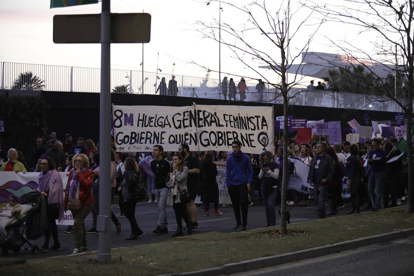 Fotos: La marcha del 8M en Málaga, en imágenes