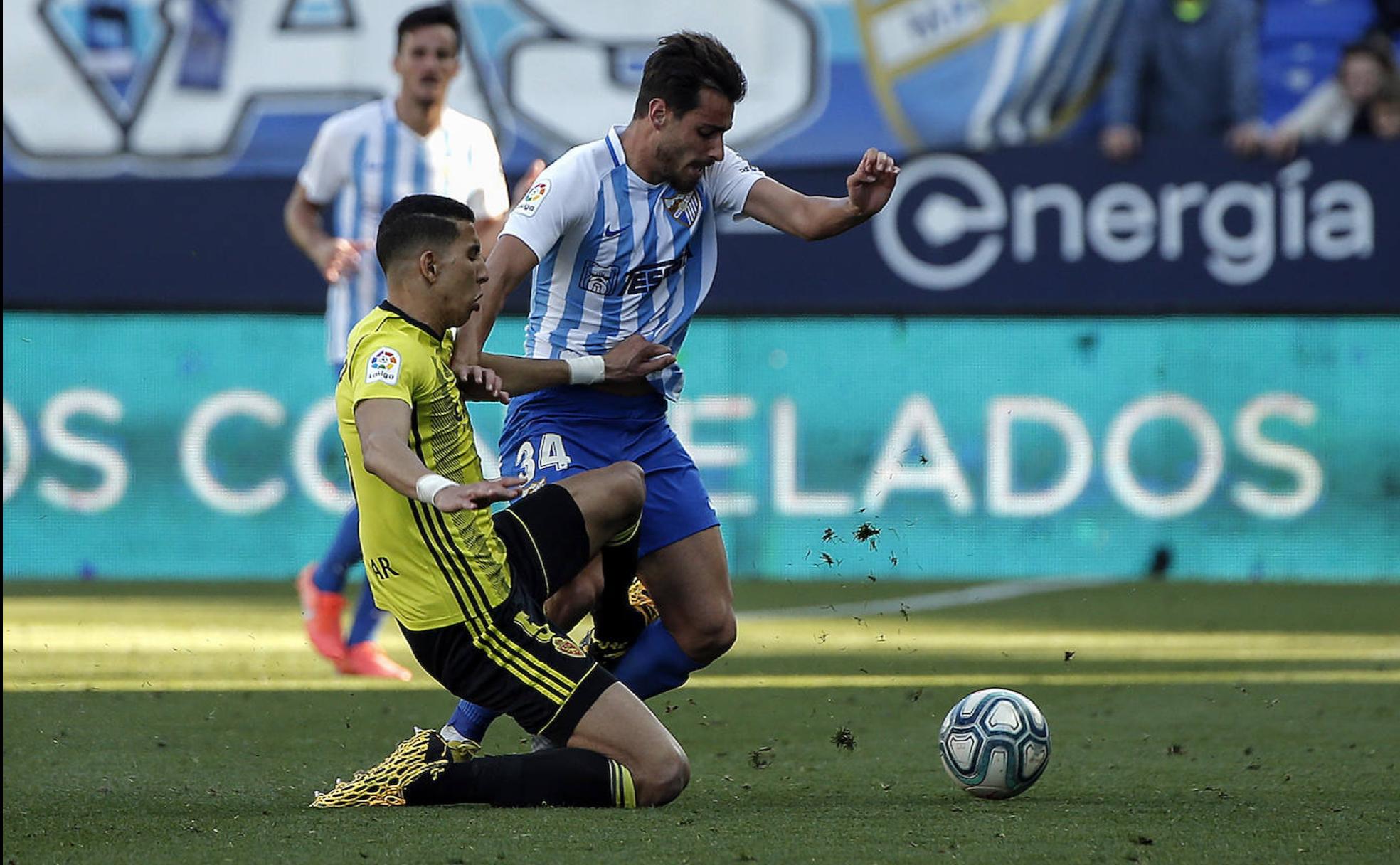 Luis Muñoz, el pasado domingo contra el Zaragoza.