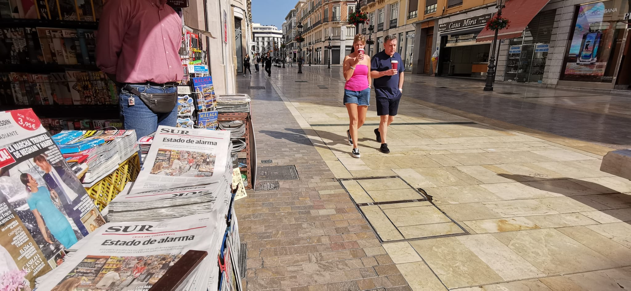 Ambiente en las calles del Centro.