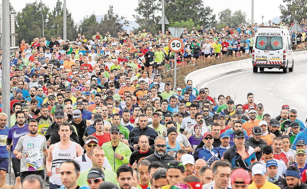 Una imagen de la edición de 2018 de la Media Maratón de Málaga. 