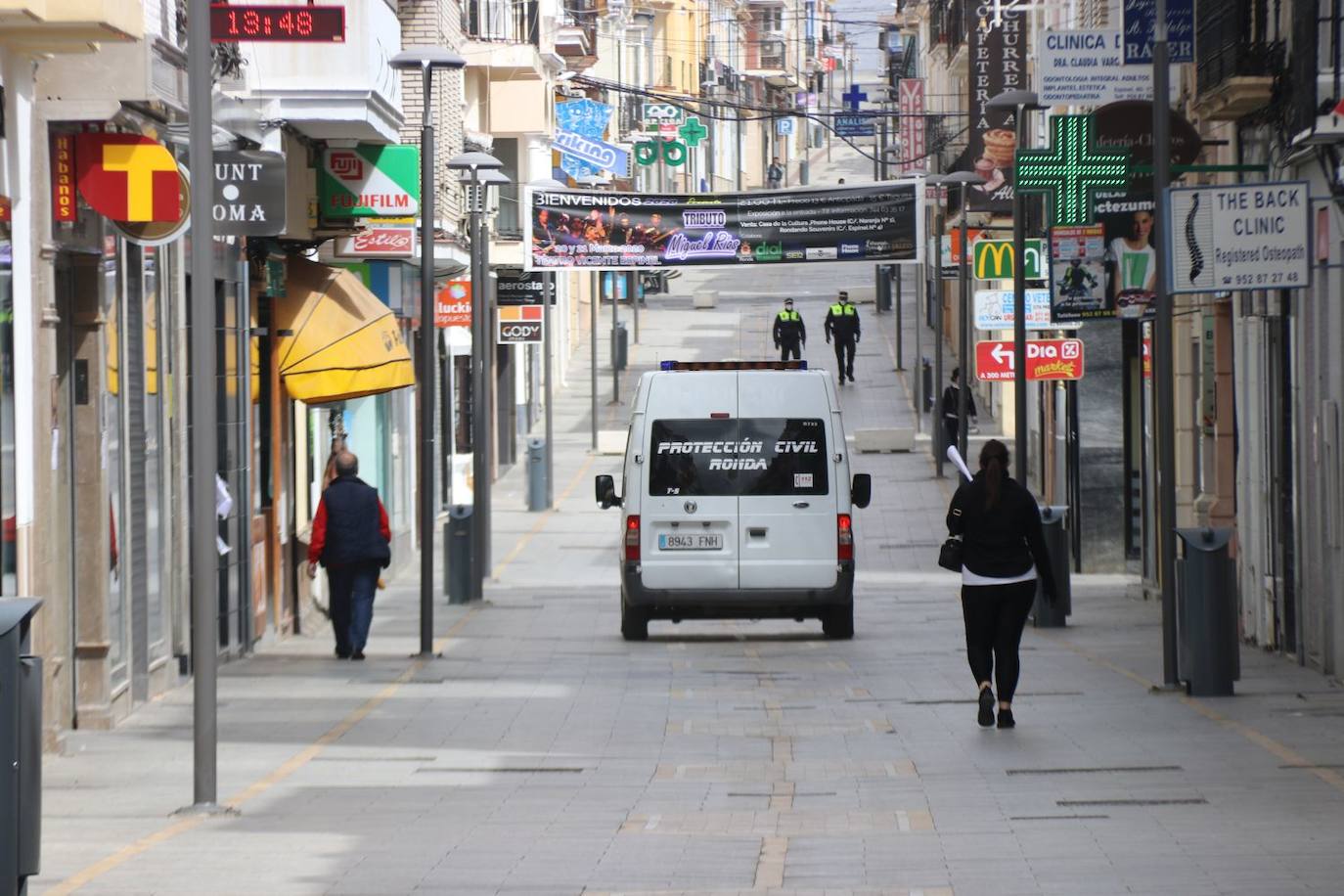 Así están las calles y locales de Ronda por la cuarentena