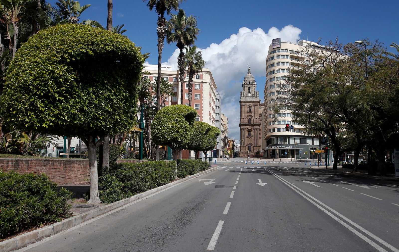 Así ha amanecido la capital este sábado.