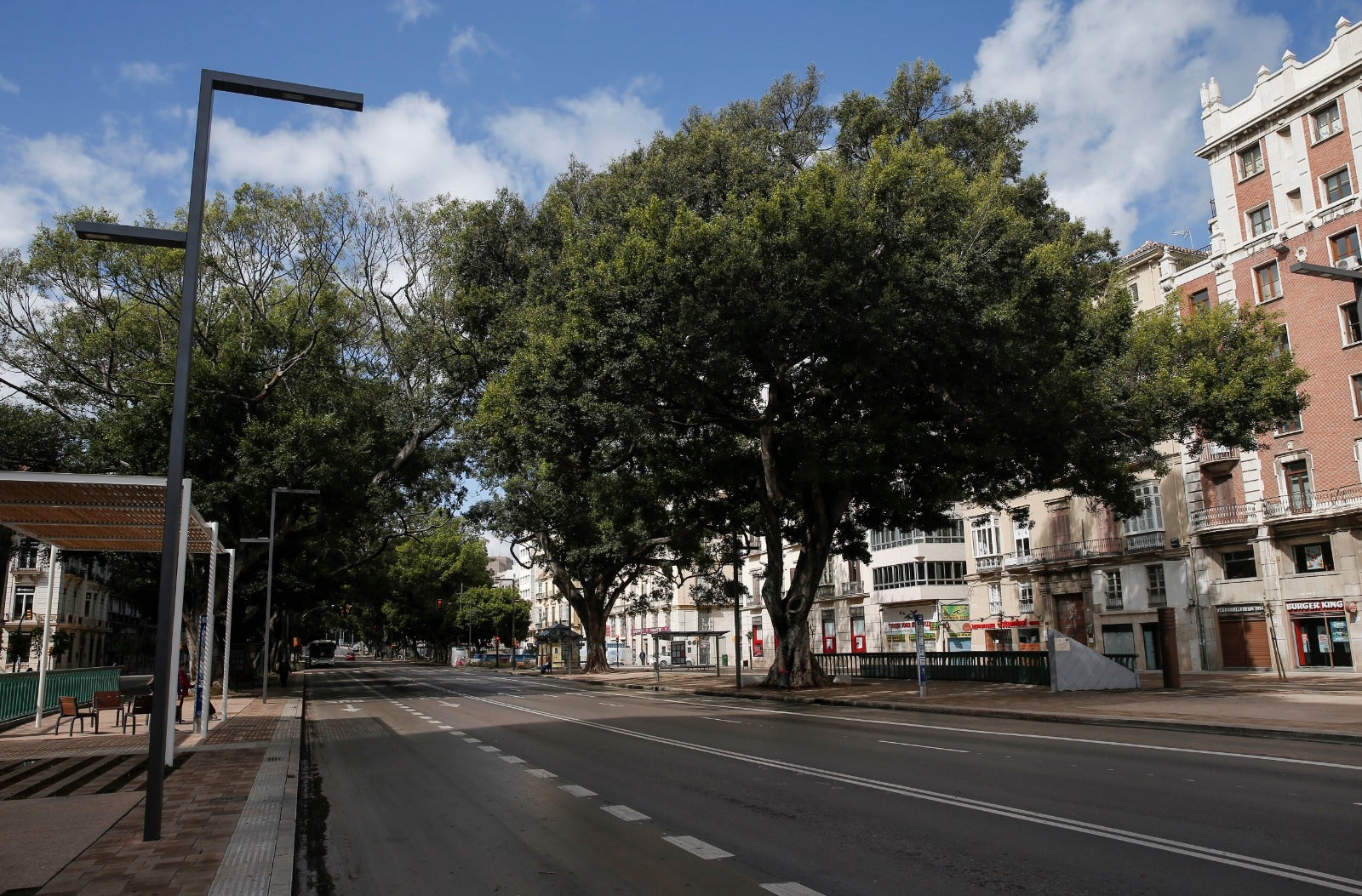 Así ha amanecido la capital este sábado.