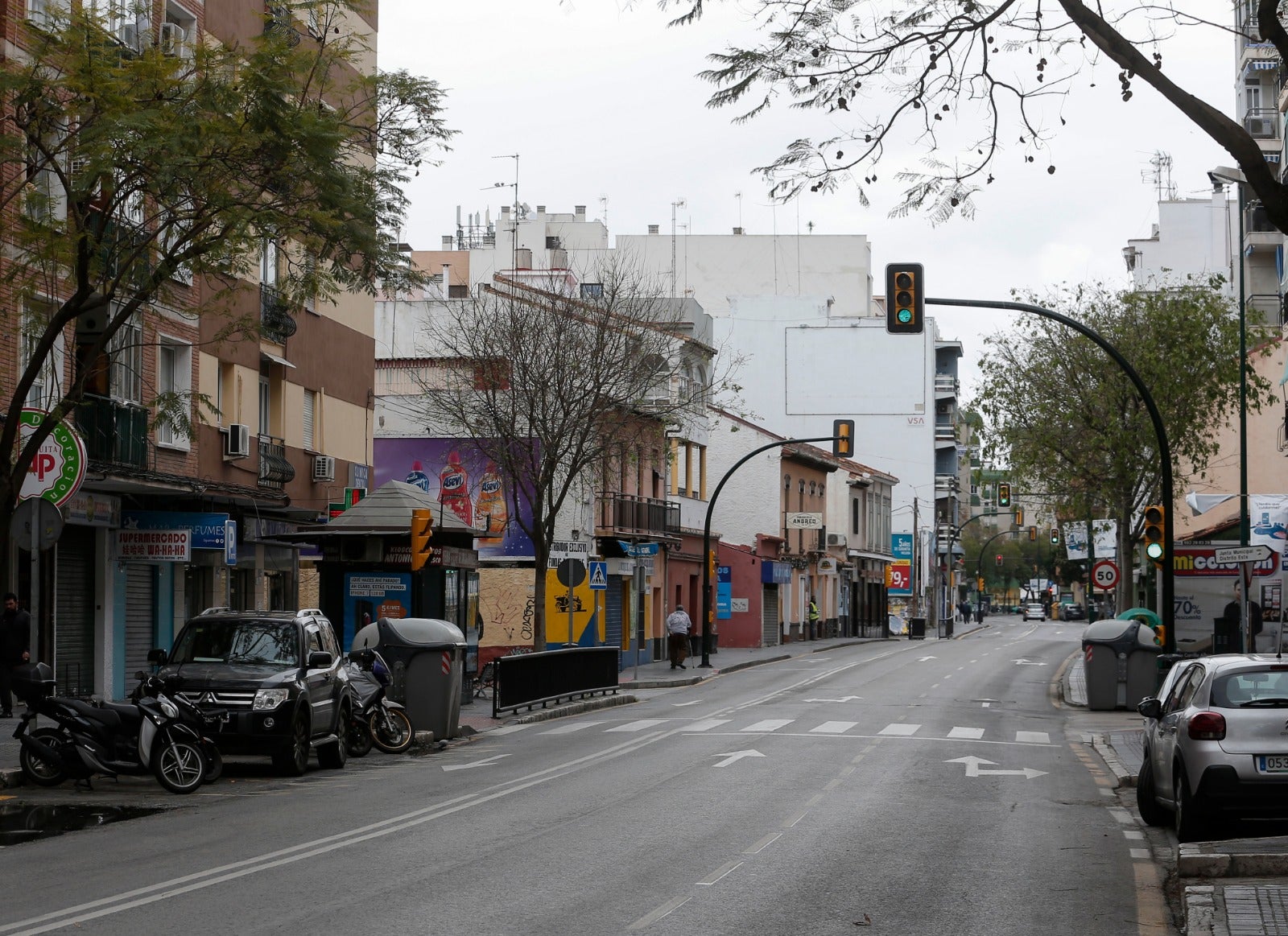 Otras zonas de la ciudad este sábado.