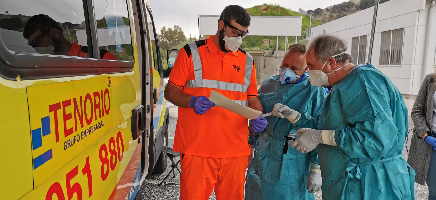 Test rápidos de detección del COVID-19 realizados en La Roca, en Málaga capital.