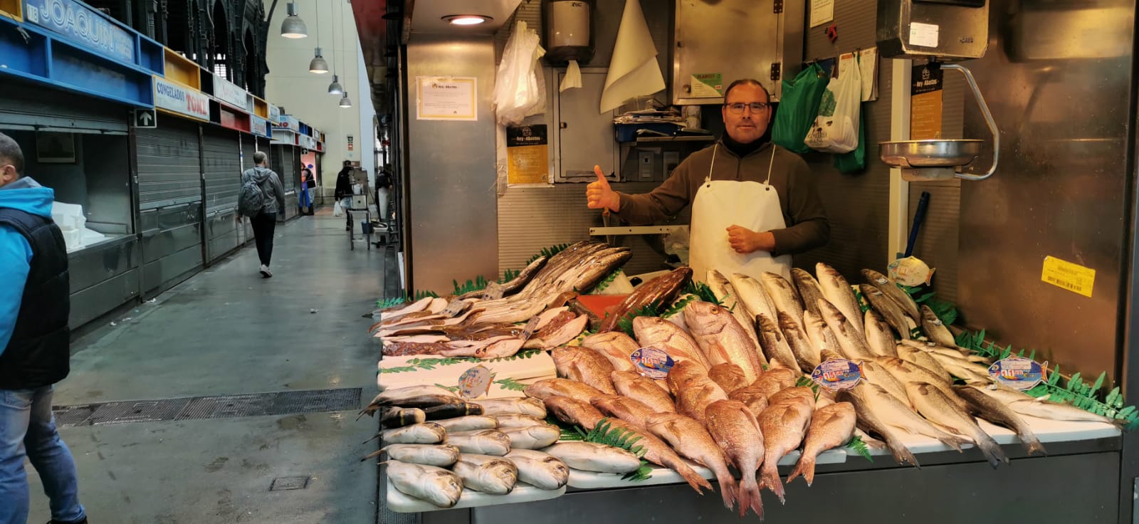 Ambiente en el Mercado Central este miércoles