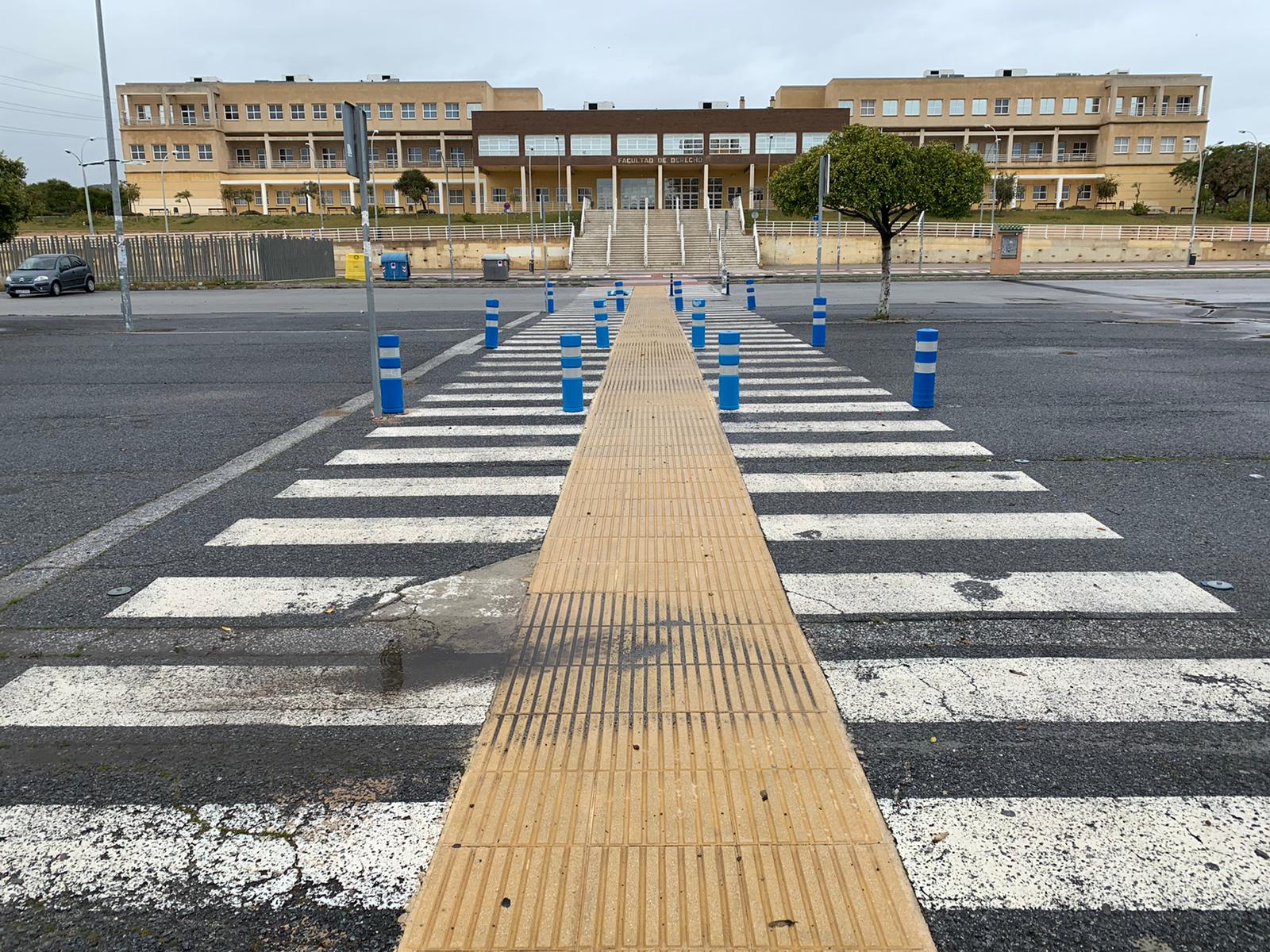 El campus universitario, desierto.