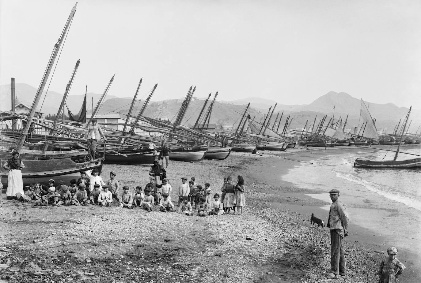 Playas de El Bulto. Hacia 1910. 