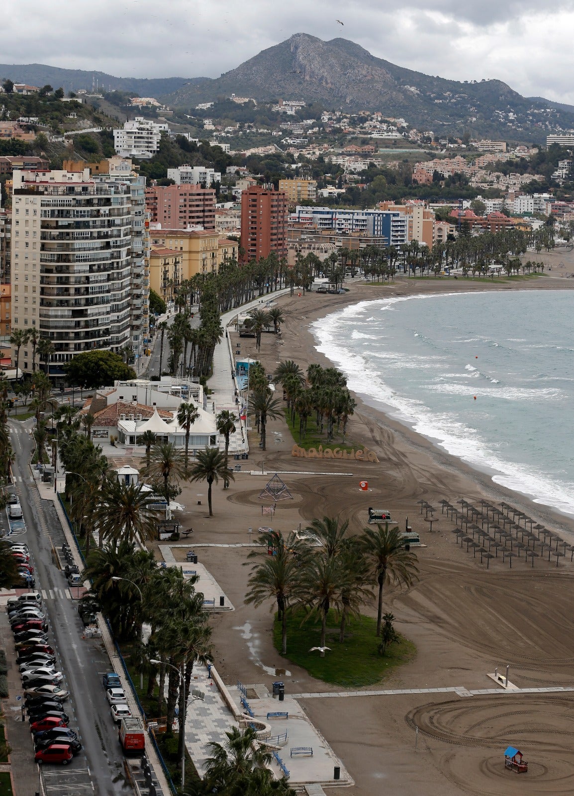 Vistas de Málaga en estado de alarma.