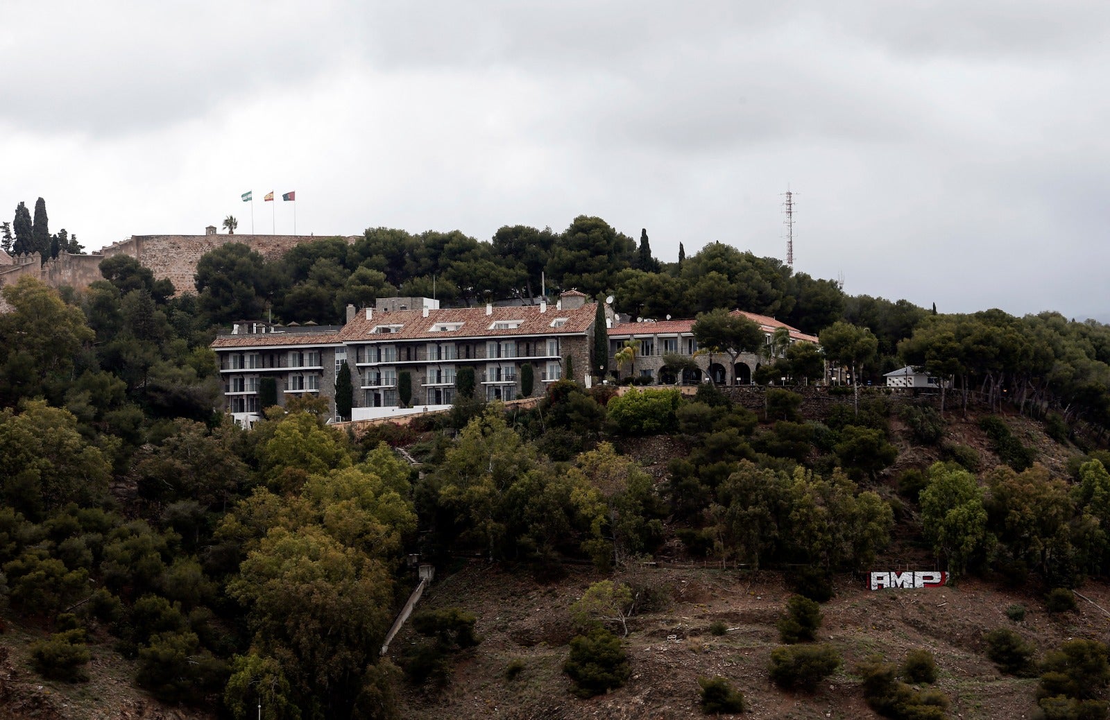 Vistas de Málaga en estado de alarma.