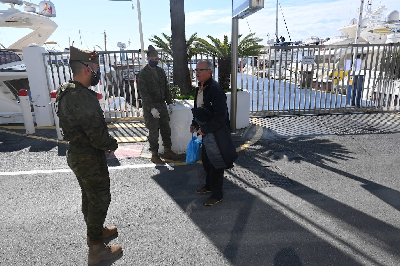 La Legión, en Puerto Banús.