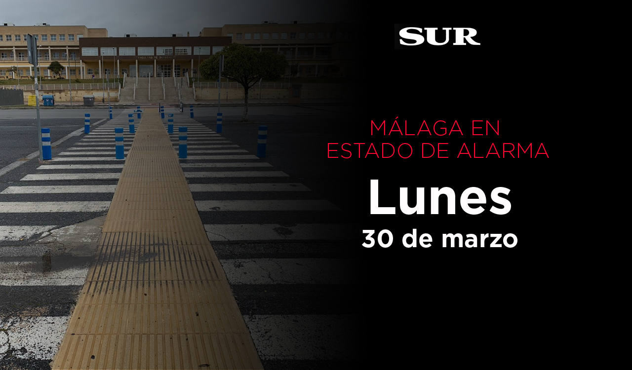 Málaga en estado de alarma, 30 de marzo