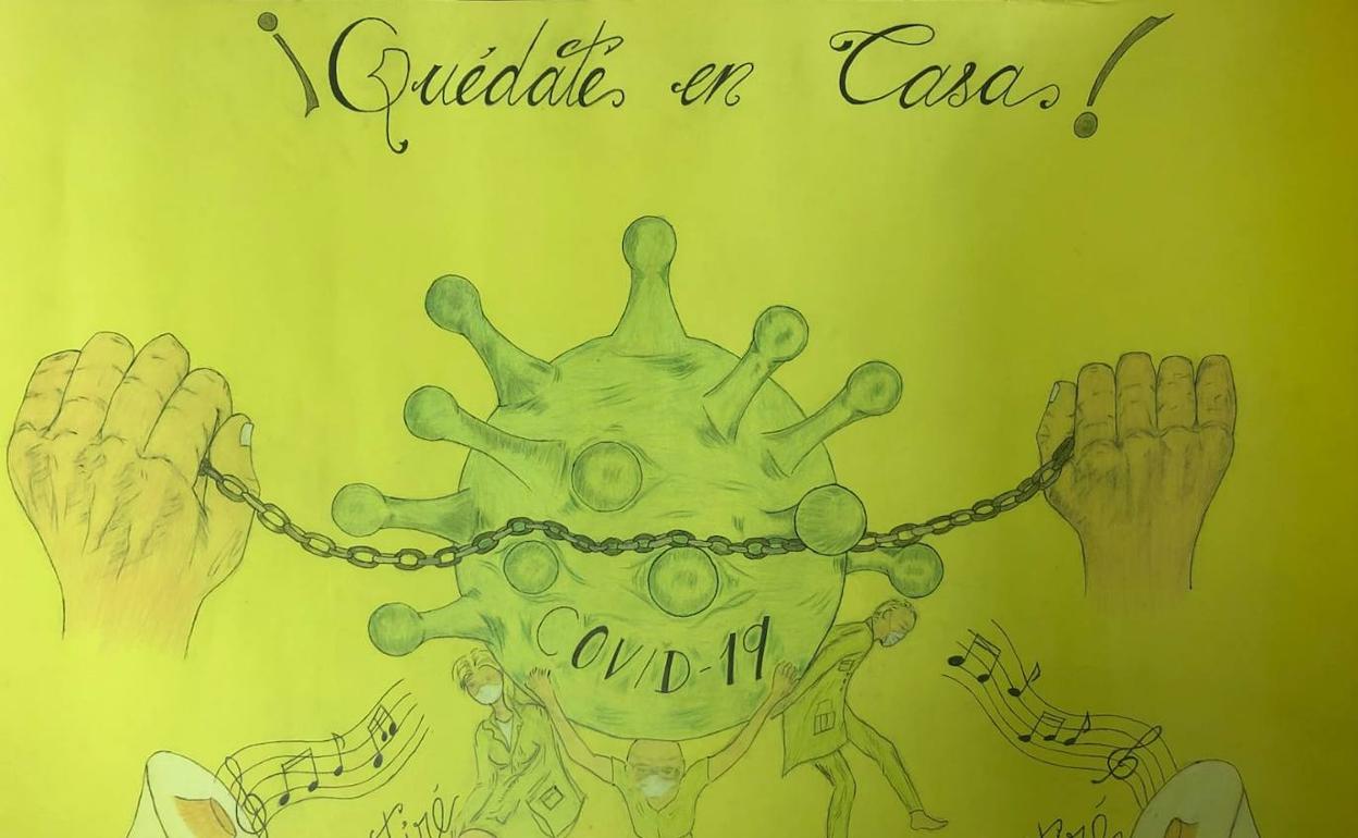 Presos de la cárcel de Archidona mandan dibujos a sanitarios para darles ánimo en la lucha contra el coronavirus